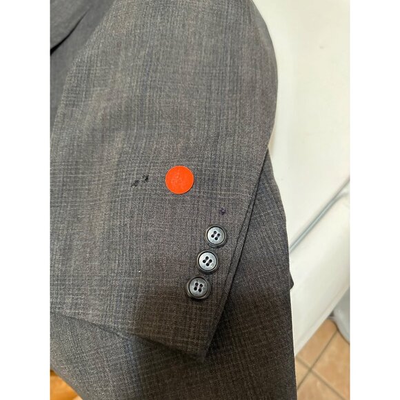 Men’s Suit Polyester Wool  Designers Gino Cappeli Suit Grey  Sku 2687 - Picture 13 of 16